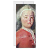Portrait Of Albert Fabricius By Tako Hajo Jelgersm Personalized Rack Card