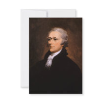 Portrait of Alexander Hamilton by John Trumbull Personalized Invitations