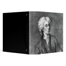 Portrait of Alexander Pope 3 Ring Binders