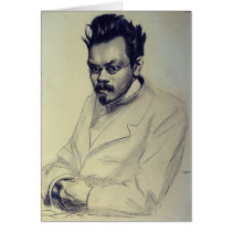 Portrait of Alexei M. Remizov, 1907 Card