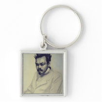 Portrait of Alexei M. Remizov, 1907 Keychain