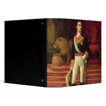 Portrait of Alfonso XII  1876 3 Ring Binder