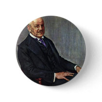 Portrait Of Alfred Lichtwark By Leopold Karl Walte Pinback Button
