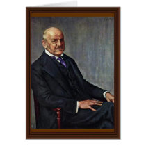 Portrait Of Alfred Lichtwark By Leopold Karl Walte Card