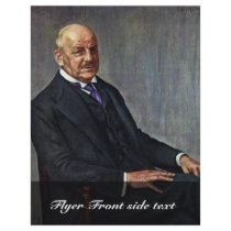 Portrait Of Alfred Lichtwark By Leopold Karl Walte Personalized Flyer