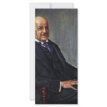 Portrait Of Alfred Lichtwark By Leopold Karl Walte Custom Rack Cards
