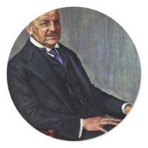Portrait Of Alfred Lichtwark By Leopold Karl Walte Sticker