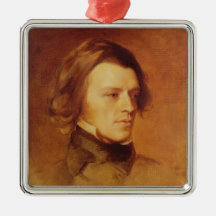 Portrait of Alfred Lord Tennyson Christmas Tree Ornaments