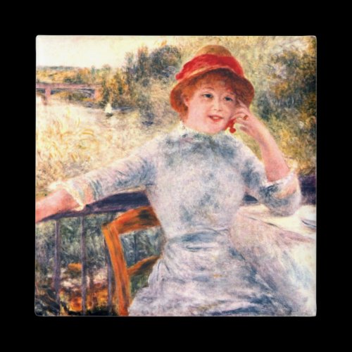 Portrait of Alphonsine Fournaise by Pierre Renoir Fridge Magnets