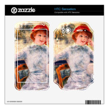 Portrait of Alphonsine Fournaise by Pierre Renoir Skins For HTC Sensation