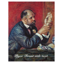 Portrait Of Ambroise Vollard By Pierre-Auguste Flyer Design