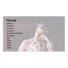 Portrait Of Amelia Van Buren By Thomas Eakins ( Business Card