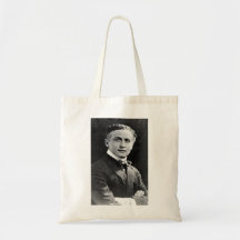 Portrait of American Magician Harry Houdini Canvas Bag