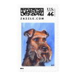 portrait of an Airdale postage