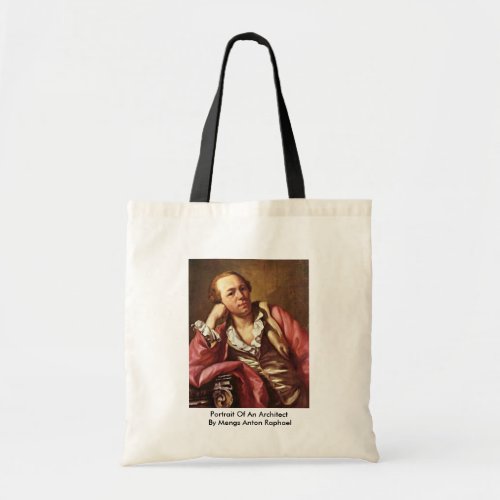 Portrait Of An Architect By Mengs Anton Raphael Tote Bag