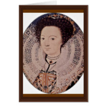 Portrait Of An Unknown Lady Oval By Nicholas Card