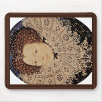 Portrait Of An Unknown Lady Oval By Nicholas Hilli Mousepad