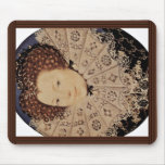 Portrait Of An Unknown Lady Oval By Nicholas Hilli mousepads