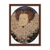Portrait Of An Unknown Lady Oval By Nicholas Hilli Postcards