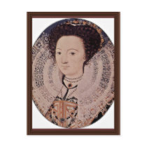 Portrait Of An Unknown Lady Oval By Nicholas Postcard