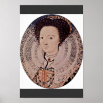 Portrait Of An Unknown Lady Oval By Nicholas Poster