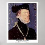 Portrait Of An Unknown Man By Nicholas Hilliard Poster