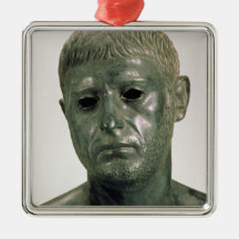 Portrait of an unknown Roman warrior, AD 30s Christmas Ornament
