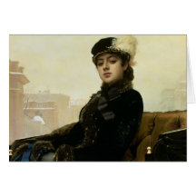 Portrait of an Unknown Woman, 1883 Card