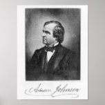 Portrait of Andrew Johnson Posters