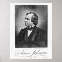 Portrait of Andrew Johnson Posters