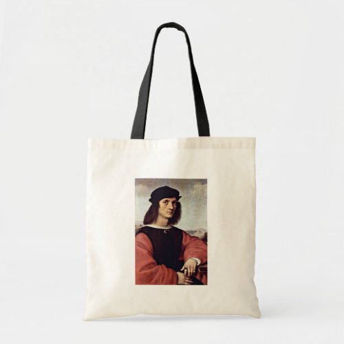 Portrait Of Angelo Doni By Raphael (Best Quality) Tote Bags