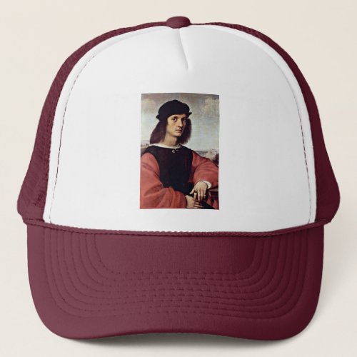 Portrait Of Angelo Doni By Raphael (Best Quality) Trucker Hats