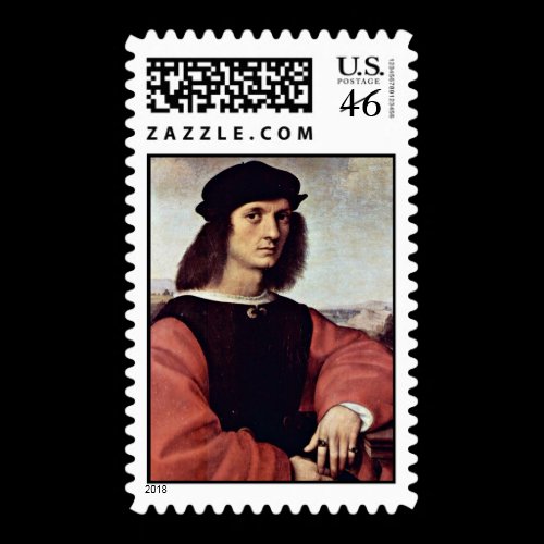 Portrait Of Angelo Doni By Raphael (Best Quality) Postage Stamps