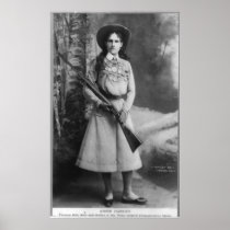 Portrait of Annie Oakley born Phoebe Ann Mosey Print