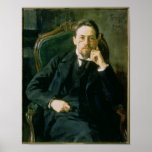 Portrait of Anton Pavlovich Chekhov, 1898 Poster