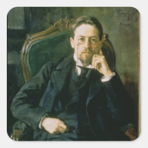 Portrait of Anton Pavlovich Chekhov, 1898 Stickers