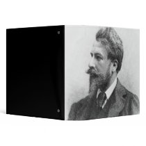 Portrait of Arthur Schnitzler 3 Ring Binder