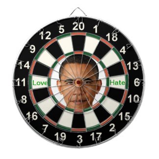 Portrait of Barack Obama Dart Board