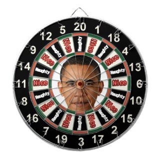 Portrait of Barack Obama Dart Board 2
