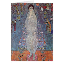 Portrait of Baroness Elisabeth Bachofen by Klimt Greeting Cards