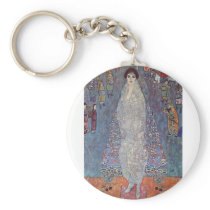 Portrait of Baroness Elisabeth Bachofen by Klimt Key Chain