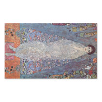 Portrait of Baroness Elisabeth Bachofen by Klimt Rectangular Stickers