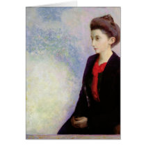 Portrait of Baroness Robert de Domecy, 1900 Greeting Card