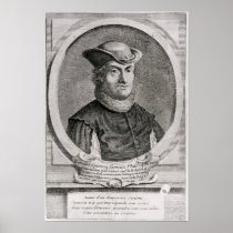 Portrait of Baruch or Benedict Spinoza Posters