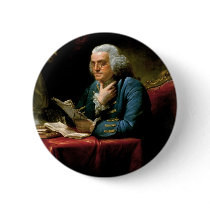 Portrait of Benjamin Franklin Pin