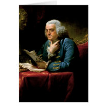 Portrait of Benjamin Franklin Card