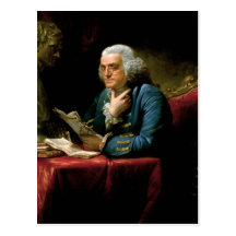 Portrait of Benjamin Franklin Postcard