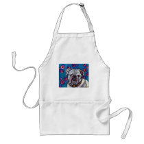 Portrait of Bubbly Bulldog Aprons