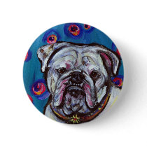 Portrait of Bubbly Bulldog Buttons
