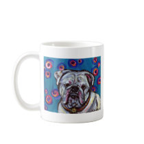 Portrait of Bubbly Bulldog Mug